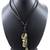 Hip Hop Punk Pipe Wrench Cross Bronze Vintage Dog Tag Leather Pendant Chain For Boys Men
