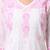 Pink  embroidered Pure Cotton  stitched kurti