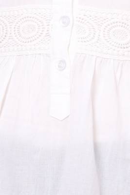 White embroidered Cotton stitched kurti 6