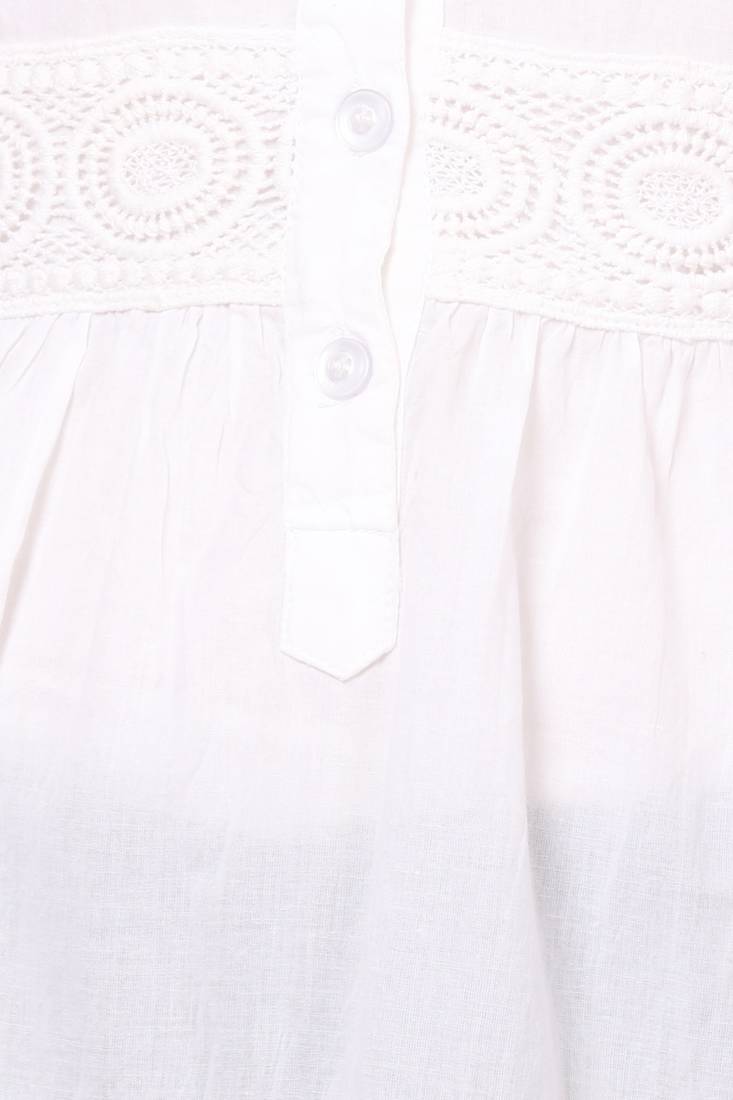 White embroidered Cotton stitched kurti