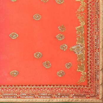 Pink Embroidered Art Silk Saree With Blouse 5