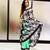 Black Semi Georgette saree with Buddha print Pallu