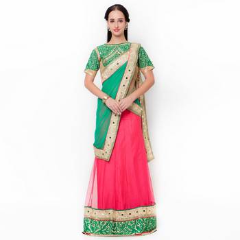 Yellow Embroidered Art Silk Saree With Blouse 1
