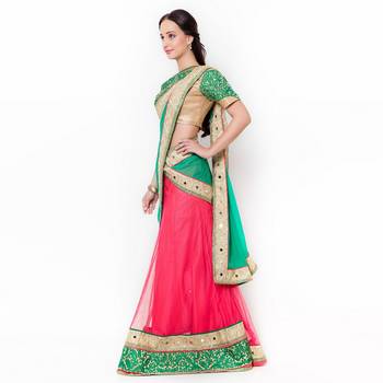 Yellow Embroidered Art Silk Saree With Blouse 2