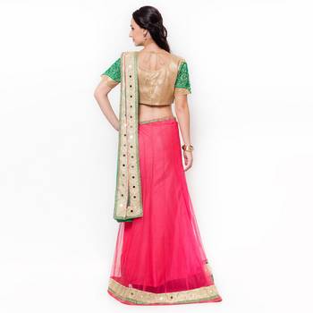 Yellow Embroidered Art Silk Saree With Blouse 3
