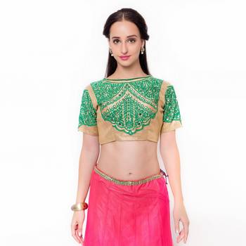 Yellow Embroidered Art Silk Saree With Blouse 4