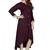 Brown plain rayon long kurtis