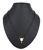 Gold diamond mangalsutra