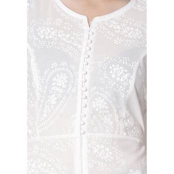 White printed cotton stitched kurtas-and-kurtis 5
