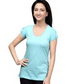 Casual round neck : Light Blue