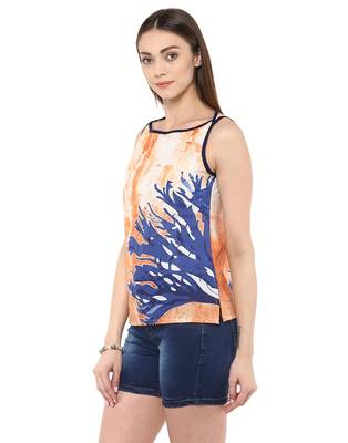white Cotton printed stitched tops 2
