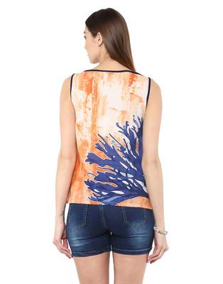 white Cotton printed stitched tops 3