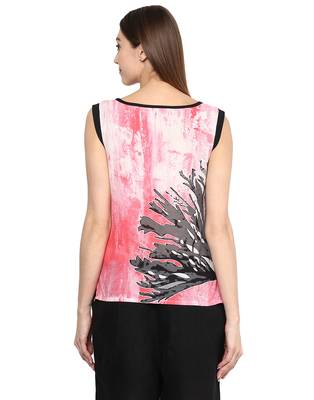 white Cotton printed stitched tops 3