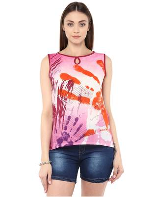 multicolor Cotton printed stitched tops 1