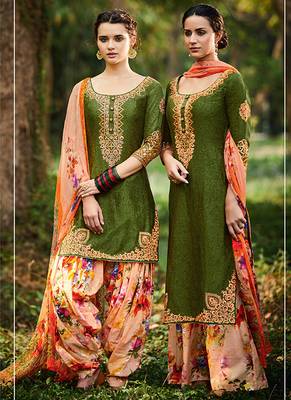 Mehendi embroidered cotton salwar 1