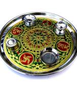 Meenakari pooja Thali/mt-190s
