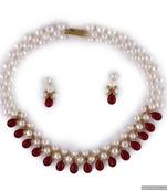 Beautiful multicolor pearl necklace sets