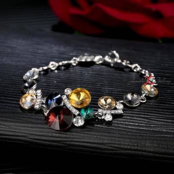 Multicolor crystal bracelets 4