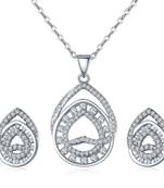 White crystal pendants