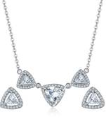 White crystal pendants