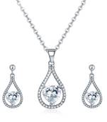 White crystal pendants