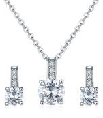 White crystal pendants