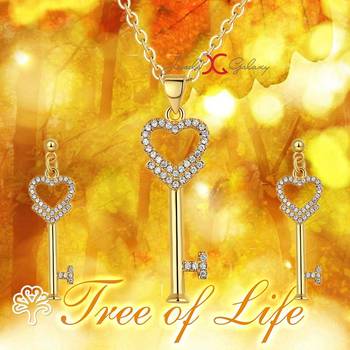 Gold crystal pendants 2
