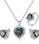 Multicolor crystal rings