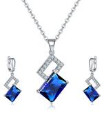 Blue crystal pendants