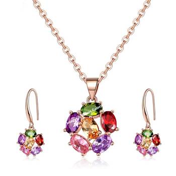 Multicolor crystal pendants 1