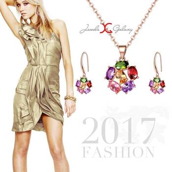 Multicolor crystal pendants 3