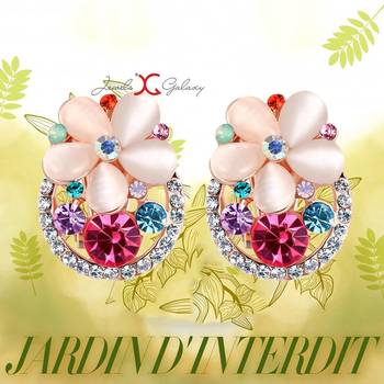 Multicolor crystal earrings 2