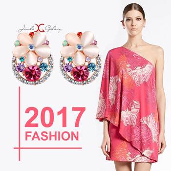 Multicolor crystal earrings 3