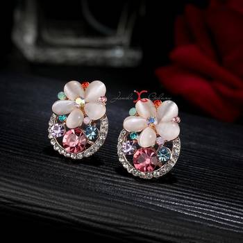 Multicolor crystal earrings 5
