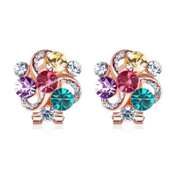 Multicolor crystal earrings 1