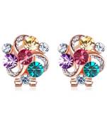 Multicolor crystal earrings