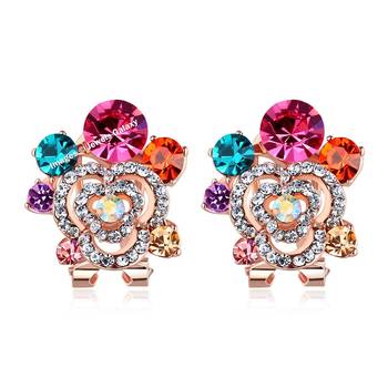 Multicolor cubic zirconia earrings 1