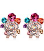 Multicolor cubic zirconia earrings