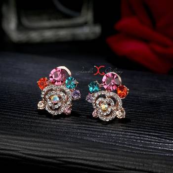 Multicolor cubic zirconia earrings 5