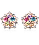 Multicolor crystal earrings