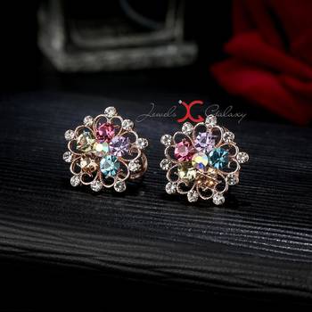 Multicolor crystal earrings 5