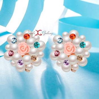 Multicolor cubic zirconia earrings 2