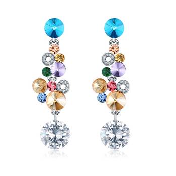 Multicolor crystal earrings 1