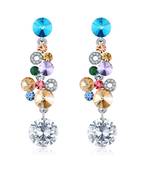 Multicolor crystal earrings