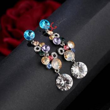 Multicolor crystal earrings 5
