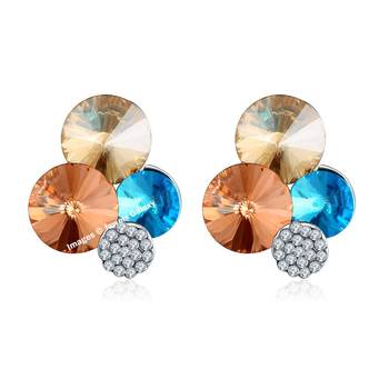 Multicolor crystal earrings 1