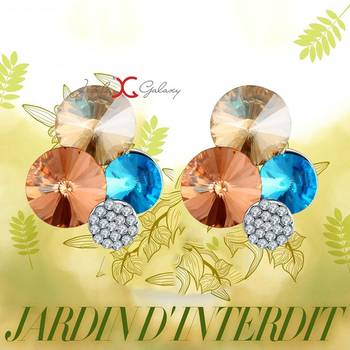 Multicolor crystal earrings 2
