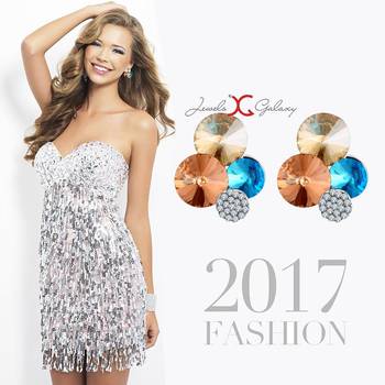 Multicolor crystal earrings 3