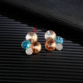 Multicolor crystal earrings 5