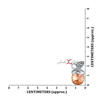 Beige cubic zirconia earrings 4